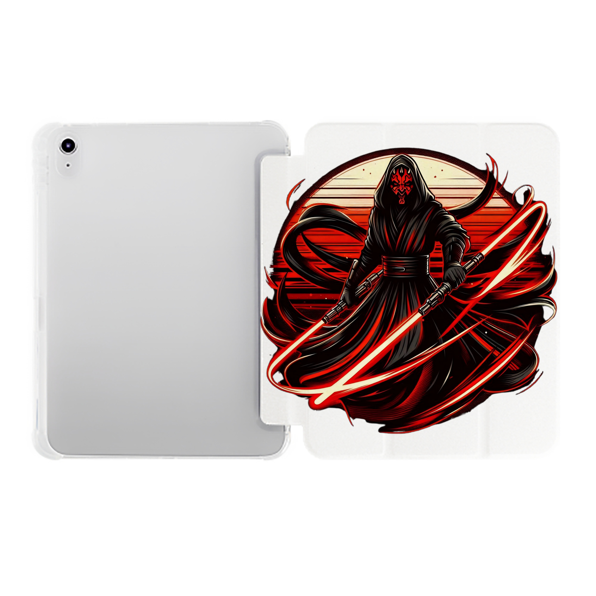 （画像用） スター・ウォーズ Star Wars IPad ケース ペン収納付き 三つ折りスタンド PUレザー×シリコン 対応機種9.5/10.5/10.9インチ